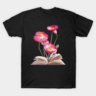 Book Of Flower, Flower Book, Flower And Book T-Shirt
